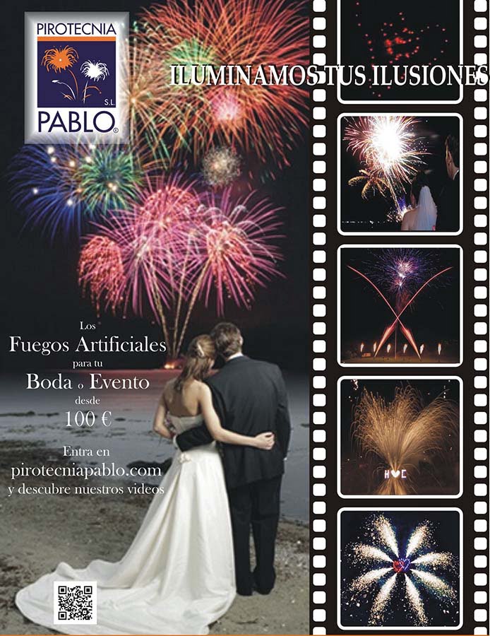 Promoción fuegos artificiales Boda