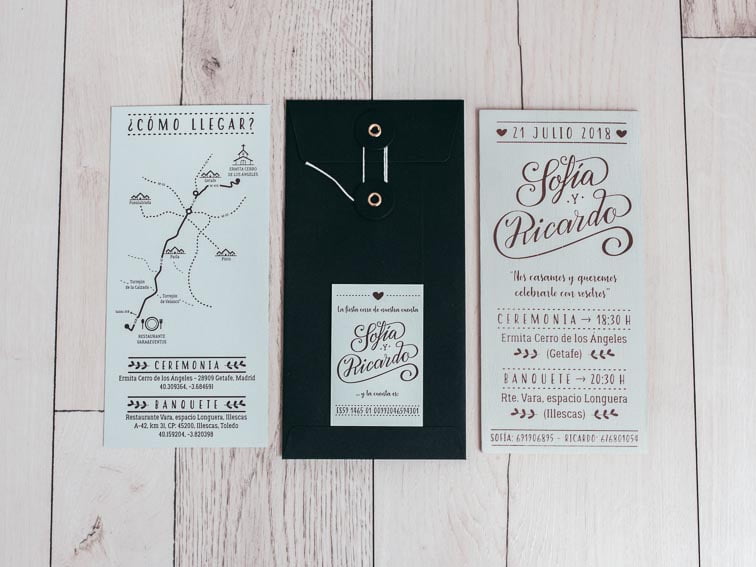 invitaciones de madera para bodas